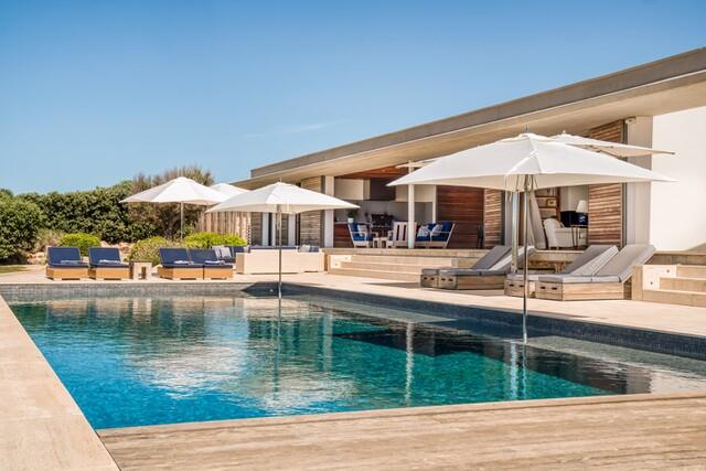 State-of-the-art frontline villa with sea views for sale in Binidalí, Menorca