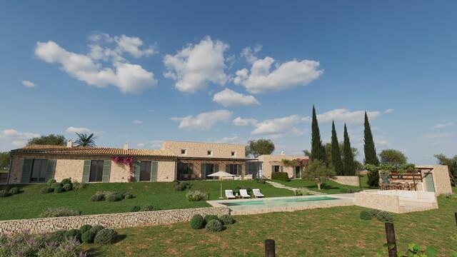Countryside plot with finca project for sale in Montuïri, Central Mallorca