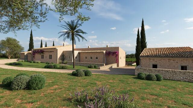 Countryside plot with finca project for sale in Montuïri, Central Mallorca