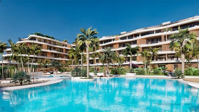 Elegant apartments for sale with marina views in Santa Eulalia, Ibiza  
