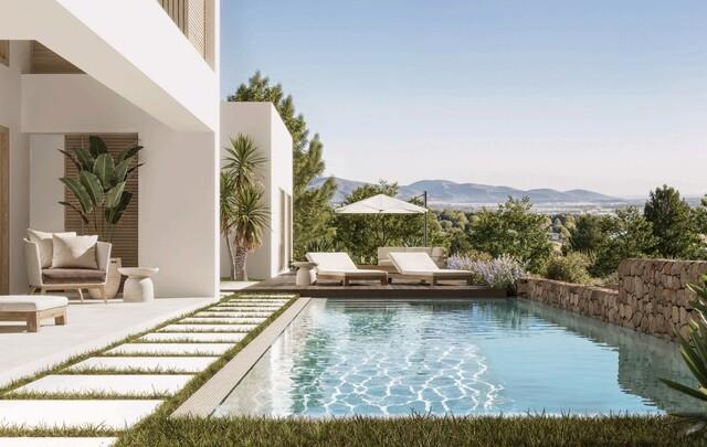 Terreno en venta con licencia para construir una villa cerca de San Rafael e Ibiza ciudad