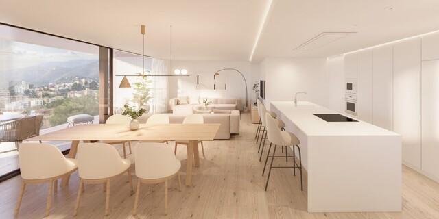 Zeitgenössische Duplex-Penthousewohnung mit Meerblick zum Verkauf in Bonanova, Palma de Mallorca