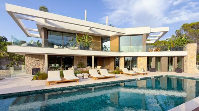Sophisticated newly built sea view villa for sale in Nova Santa Ponsa, Southwest Mallorca