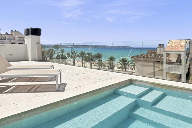 Duplex penthouse with rooftop pool for sale in Playa de Palma, Mallorca
