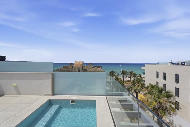 Sea view duplex penthouse for sale in Playa de Palma, Mallorca
