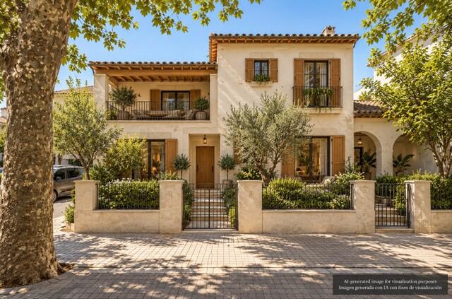 Corner house with development potential for sale in Pollensa, north Mallorca