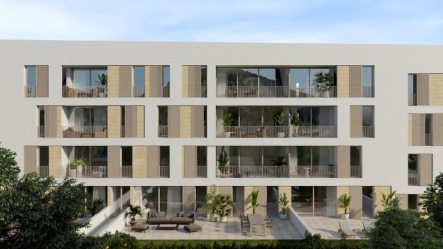 New development of luxury apartments for sale in Pollensa town, Mallorca
