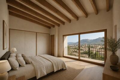 dormitorio_studio_pollensa_vistas_pueblo_montanas