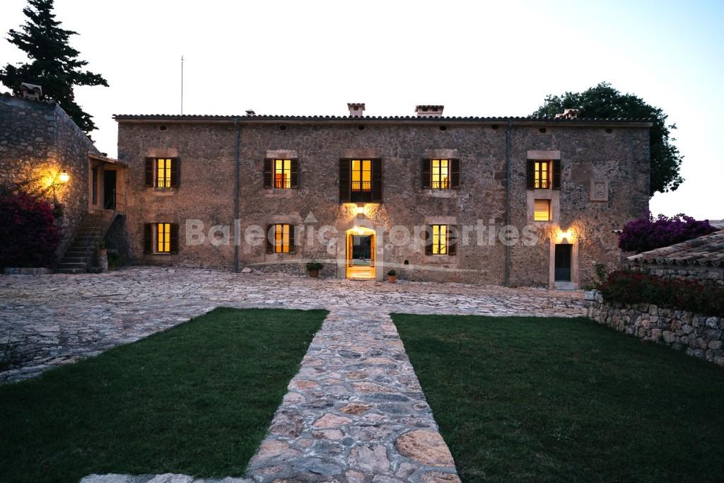 Beautiful Country Estate with sea views and total privacy for sale in Pollensa, Mallorca