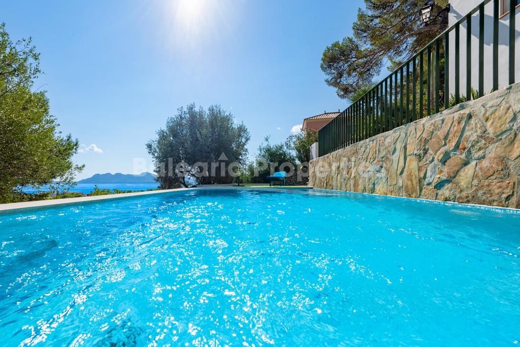 Charming house with sea views for sale in Puerto Pollensa, Mallorca