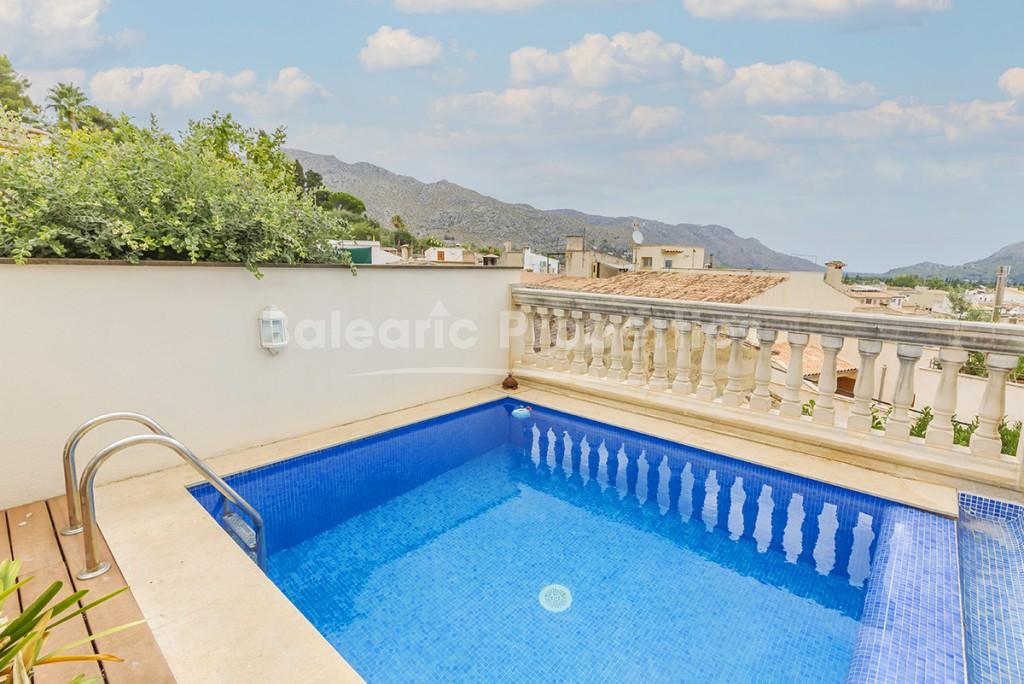 Very special town house with pool for sale in Pollensa, Mallorca