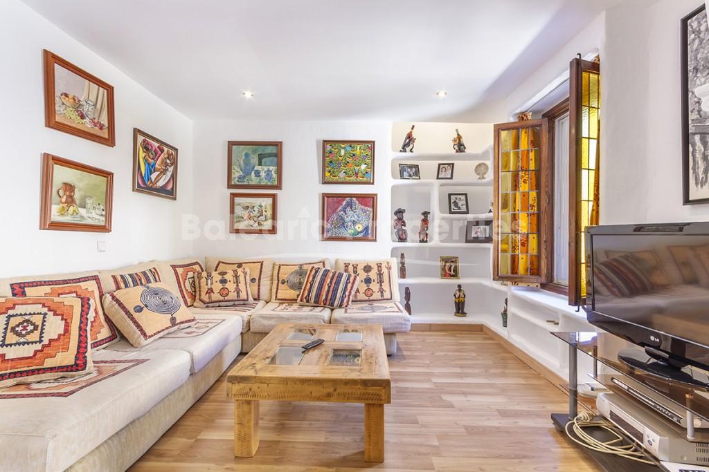 Charming town house with peaceful terraces for sale in Palma, Mallorca