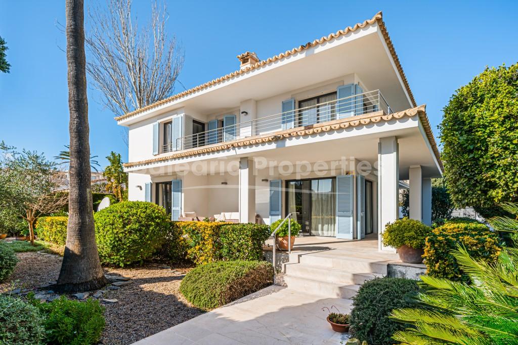 Stunning family villa just steps from the sea for sale in Puerto Pollensa, North Mallorca