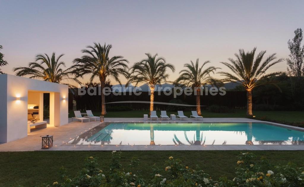 Villa Llenaire is a modern country villa available for rent near Pollensa, Mallorca