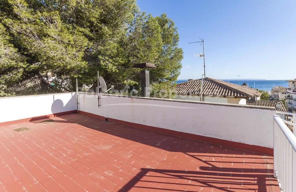 Casa adosada con vistas al mar a la venta en San Agustin, Mallorca