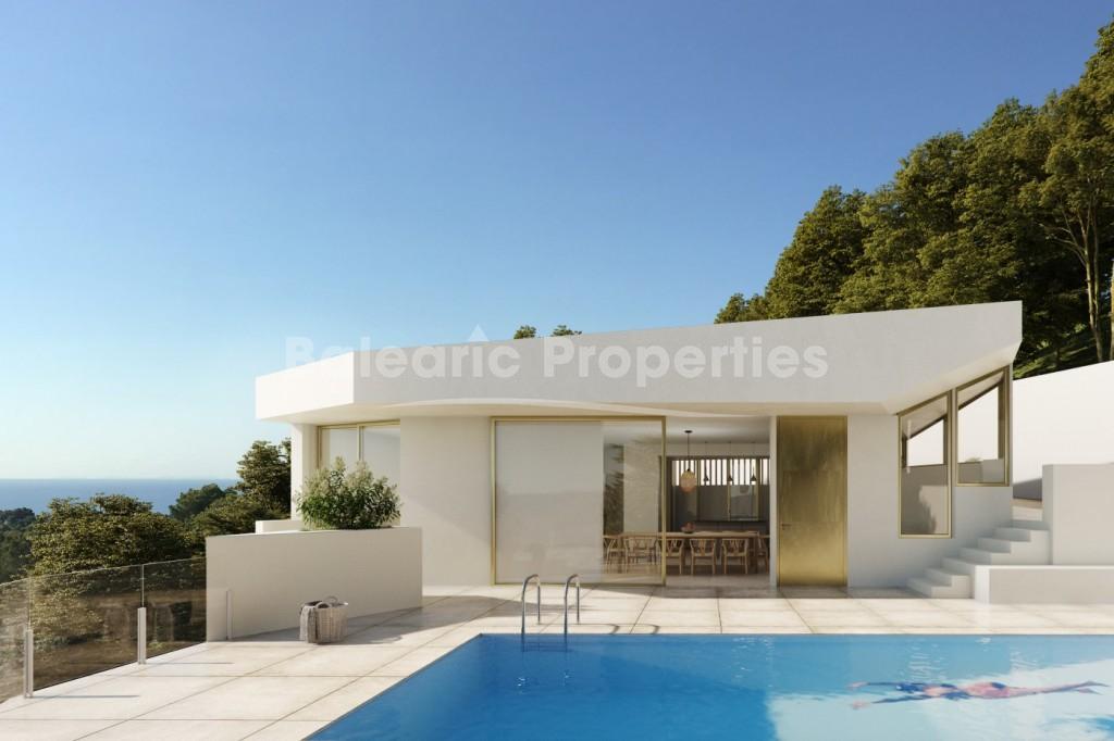 Newly built villa with sea view for sale in Costa d´en Blanes, Mallorca