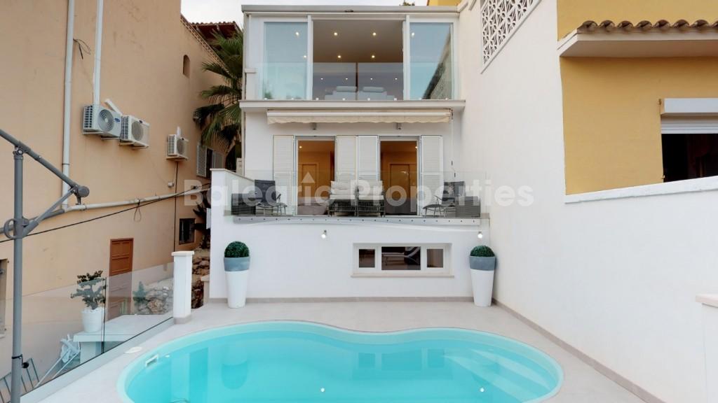 Modern townhouse with garden and private pool for sale in Costa den Blanes, Mallorca