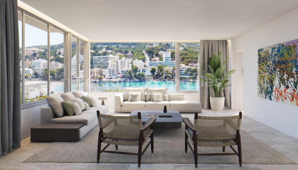 Brand new luxury villa with sea views for sale in Santa Ponsa, Mallorca