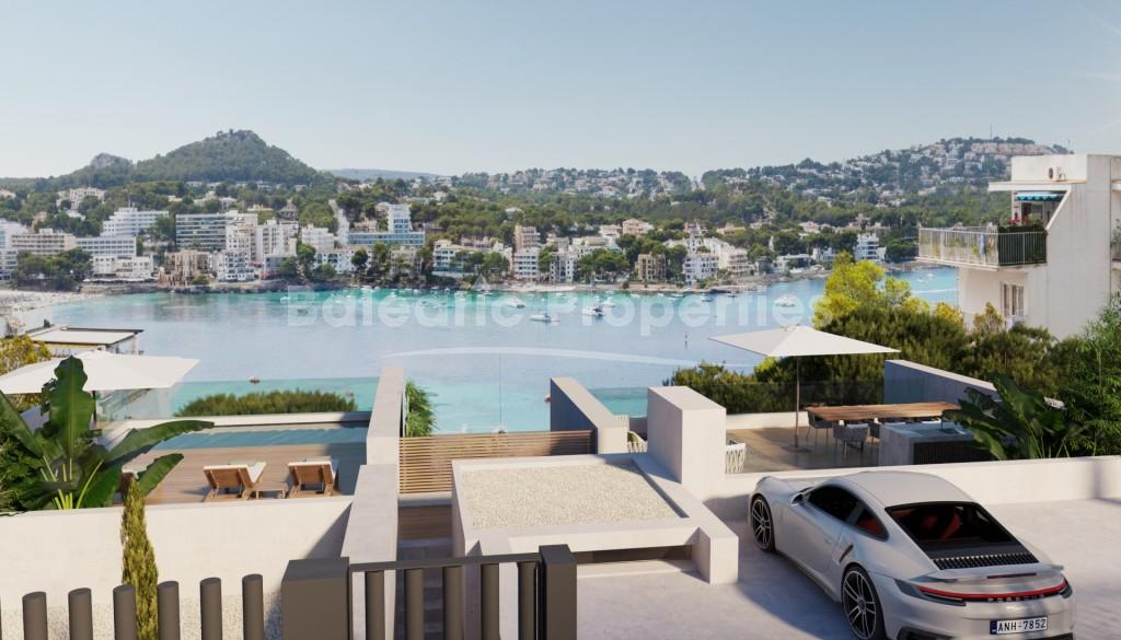 Brand new luxury villa with sea views for sale in Santa Ponsa, Mallorca
