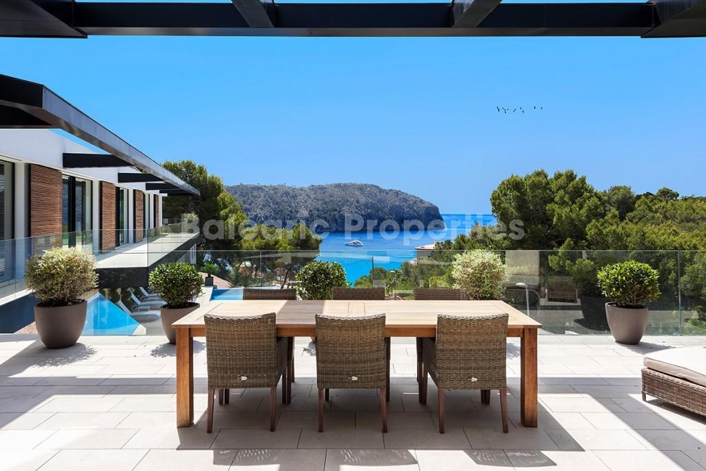 Luxury villa with pool and sea views for sale in Camp de Mar, Mallorca