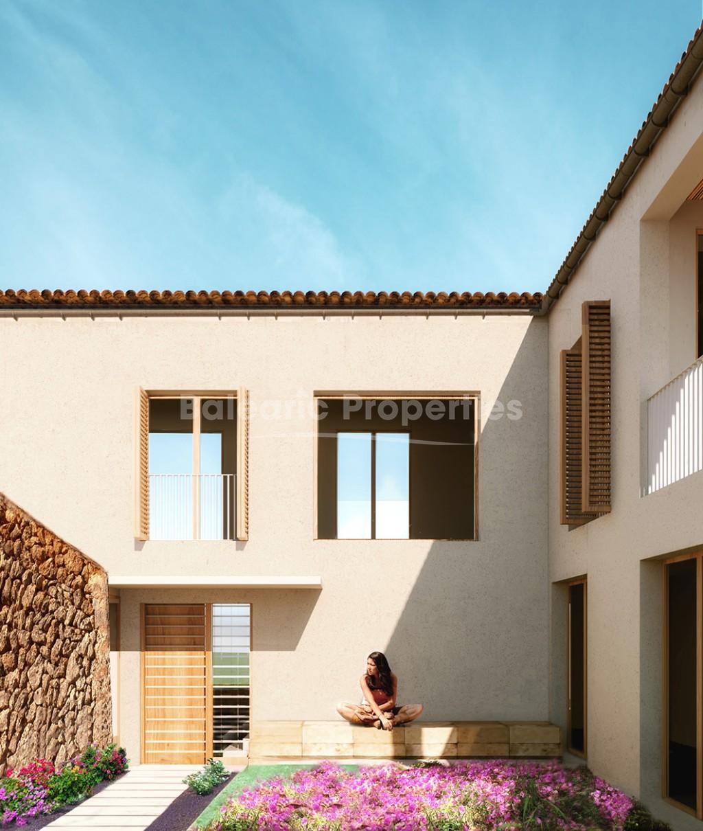 Gran terreno con proyecto aprobado para construir una villa de 4 dormitorios en venta cerca de Algaida, Mallorca
