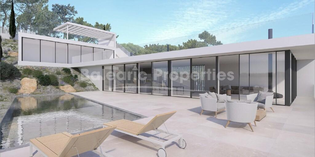 Modern villa for sale in the exclusive residential area of Costa D´en Blanes, Mallorca