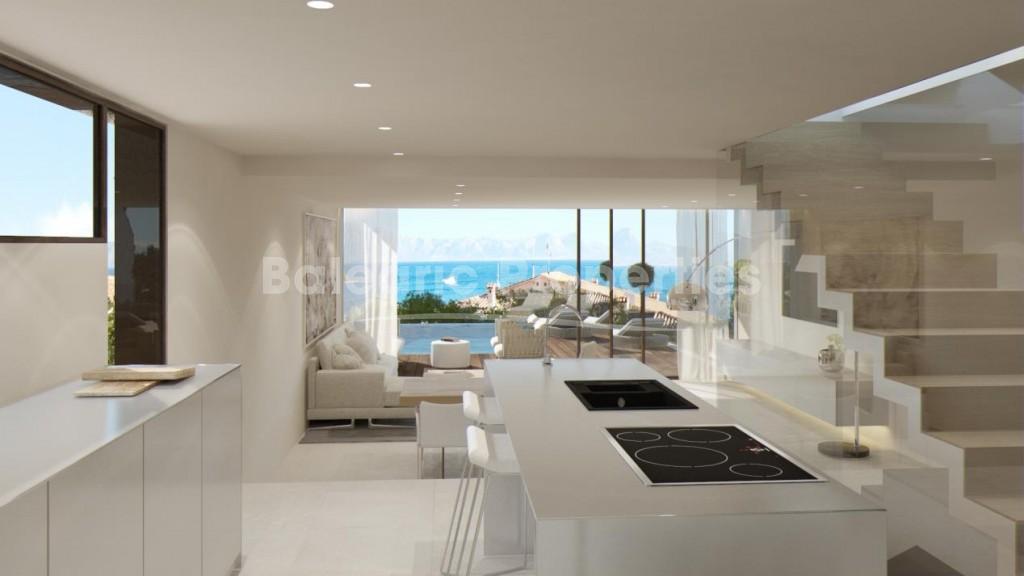Villa de nueva construcción con vistas al mar en venta en una zona tranquila de Alcudia, Mallorca