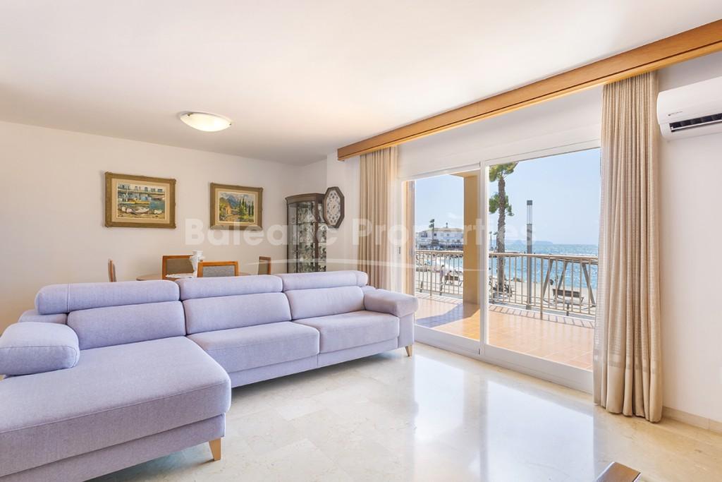 Wonderful seafront apartment for sale in Portixol, Palma, Mallorca  