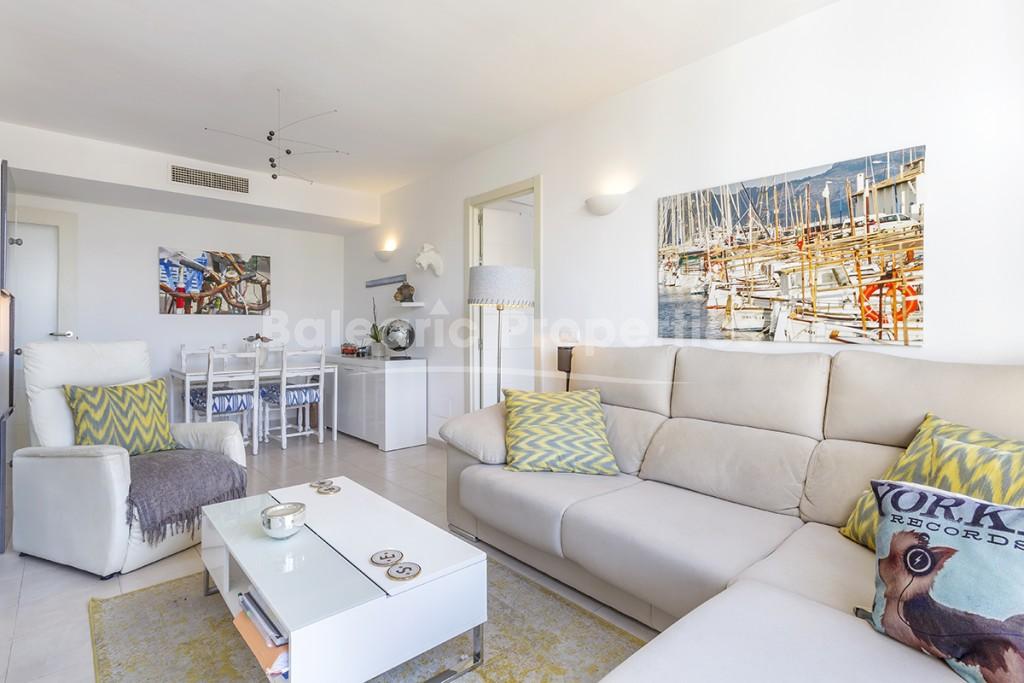 Beautiful apartment with community pool for sale in Puerto Pollensa, Mallorca