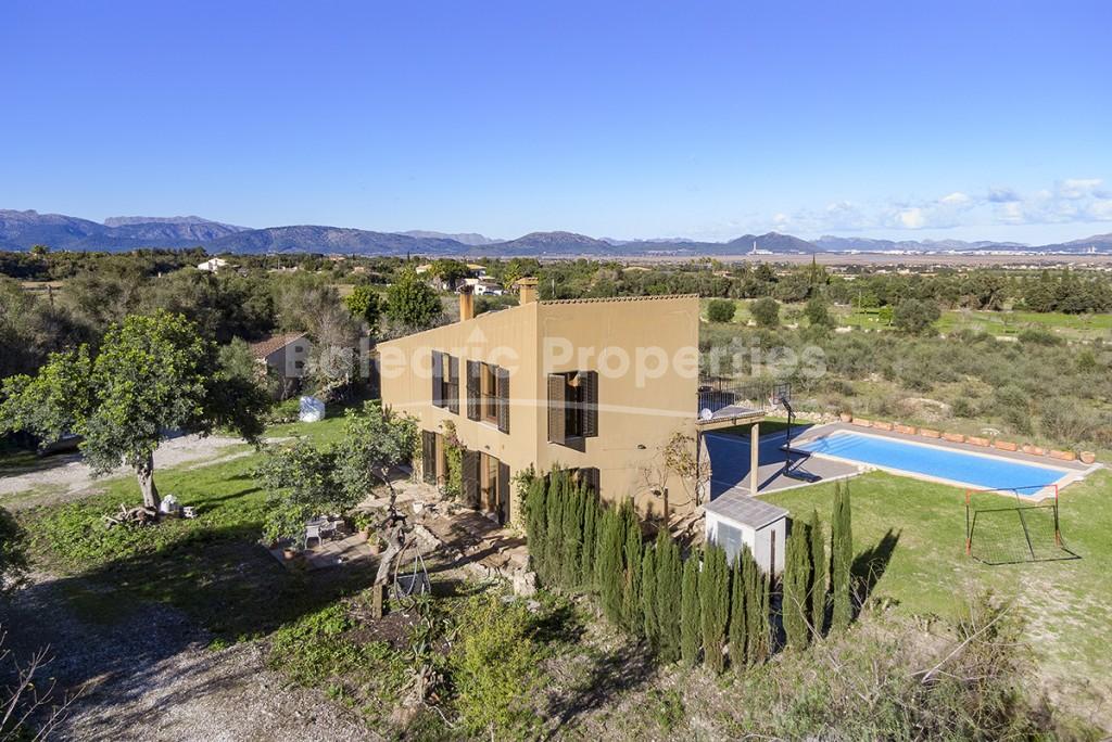 Modern finca with views of Alcudia Bay for sale in Muro, Mallorca