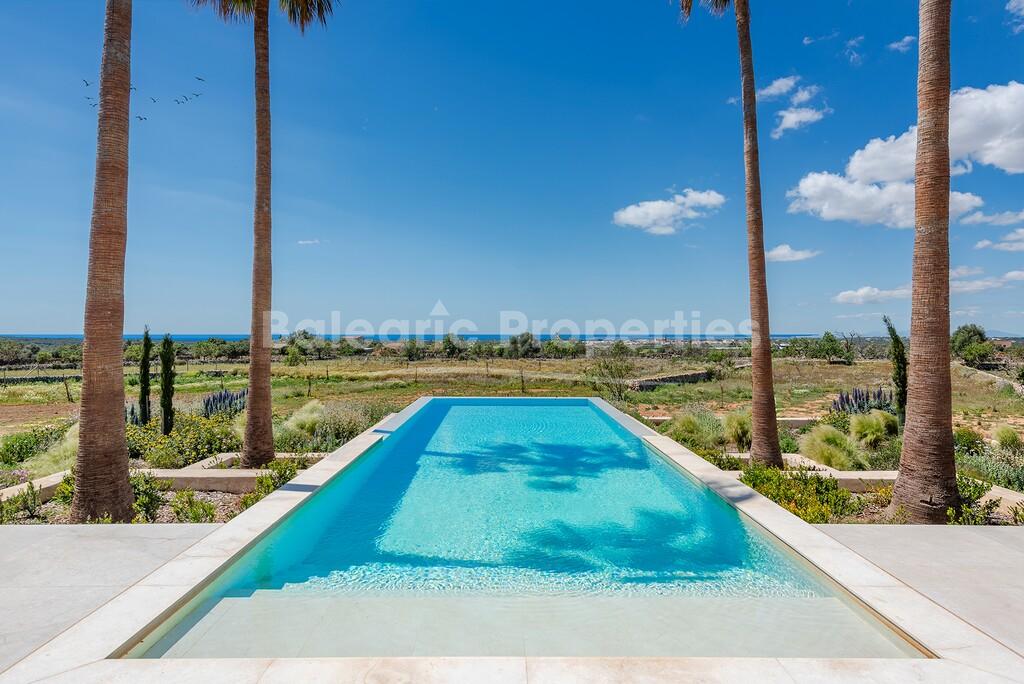 Majestuosa casa de campo con vistas al mar en venta en Ses Salines, Mallorca