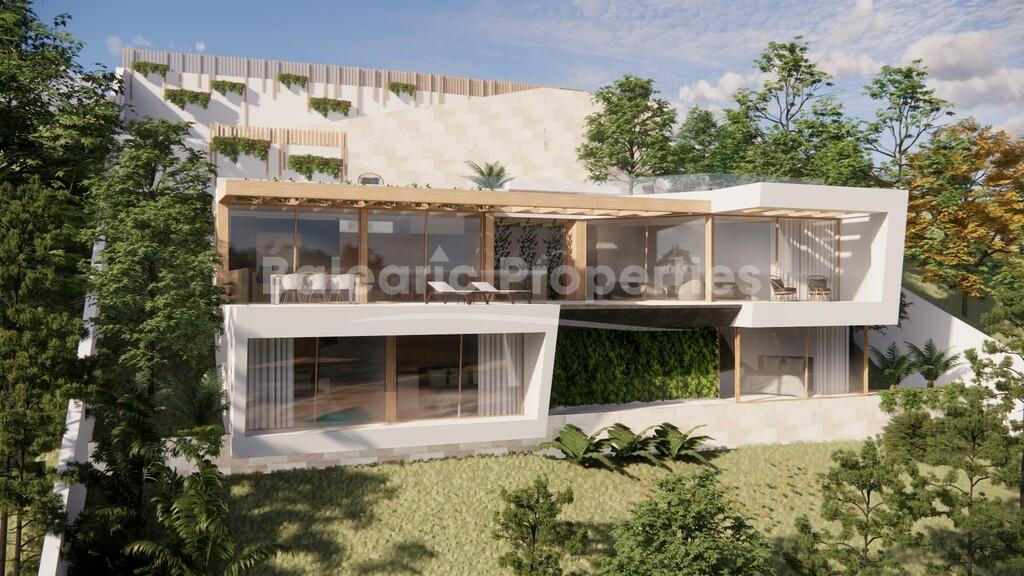 Elegant villa project for sale, close to the beach in Costa de la Calma, Mallorca
