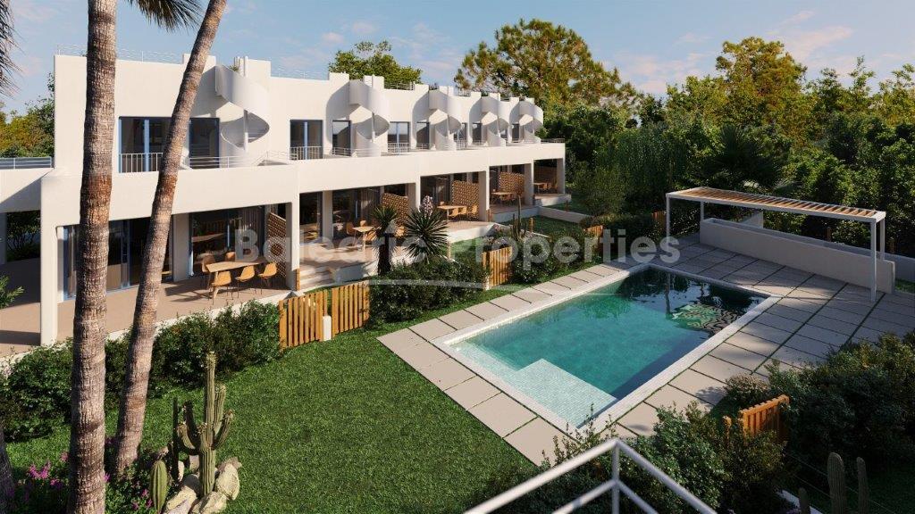 Project of new houses for sale close to the beach in Puerto Alcudia, Mallorca