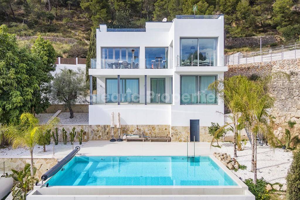 Moderna villa de lujo con vistas al mar, en venta en Génova, Palma de Mallorca