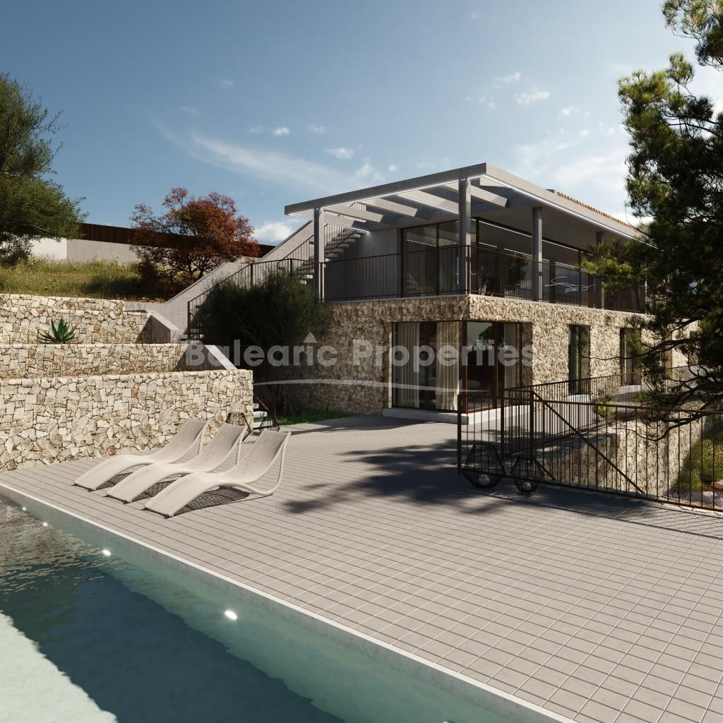 Designer sea view villa with pool for sale in Bonaire, Mallorca