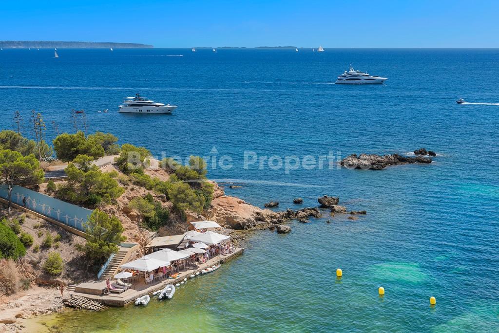 Plot with project for a designer villa within close proximity to the beach for sale in Portals Nous, Mallorca