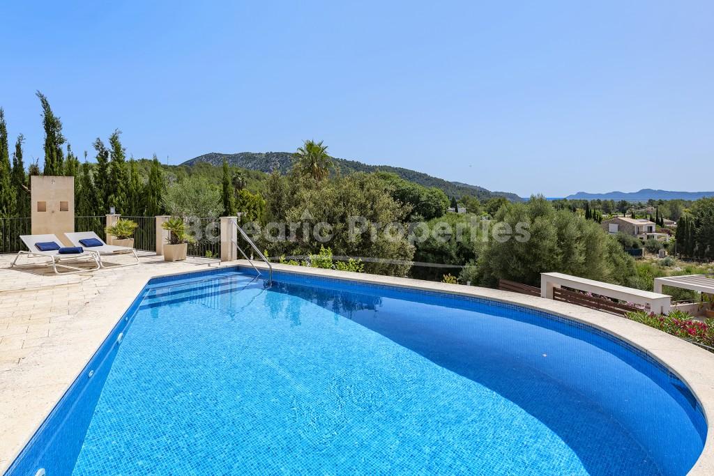 Gorgeous family home with fantastic views for sale near Pollensa, Mallorca