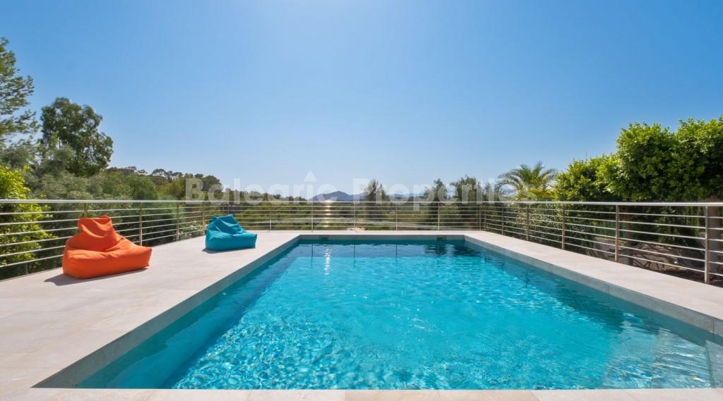 Sea view villa with holiday rental license for sale in Bonaire, Mallorca