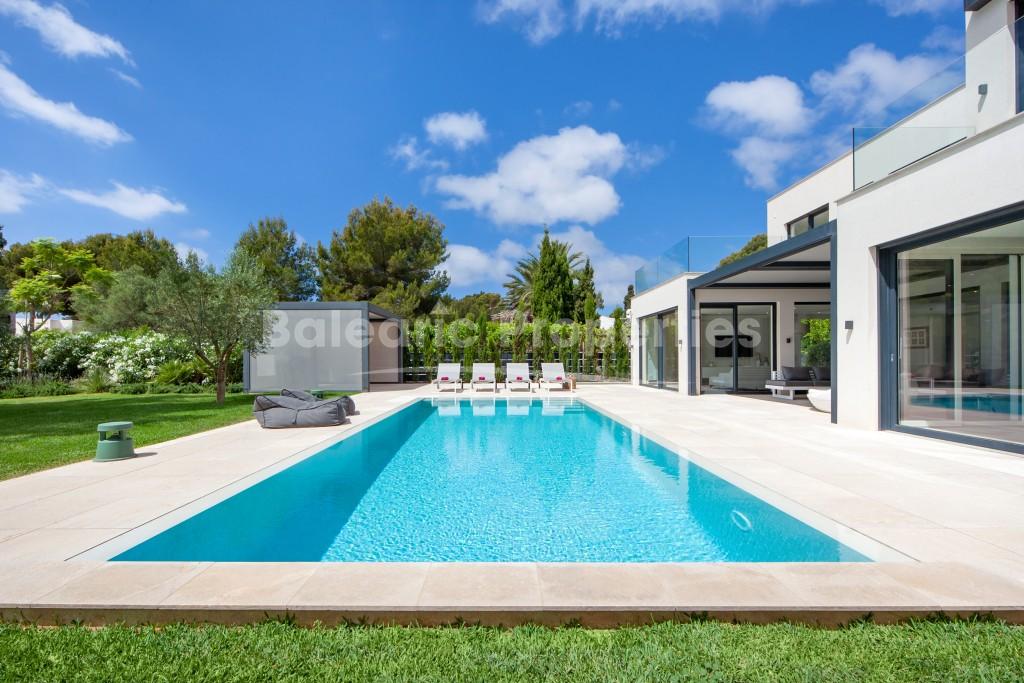 Newly built luxury villa with saltwater pool for sale in Sol de Mallorca