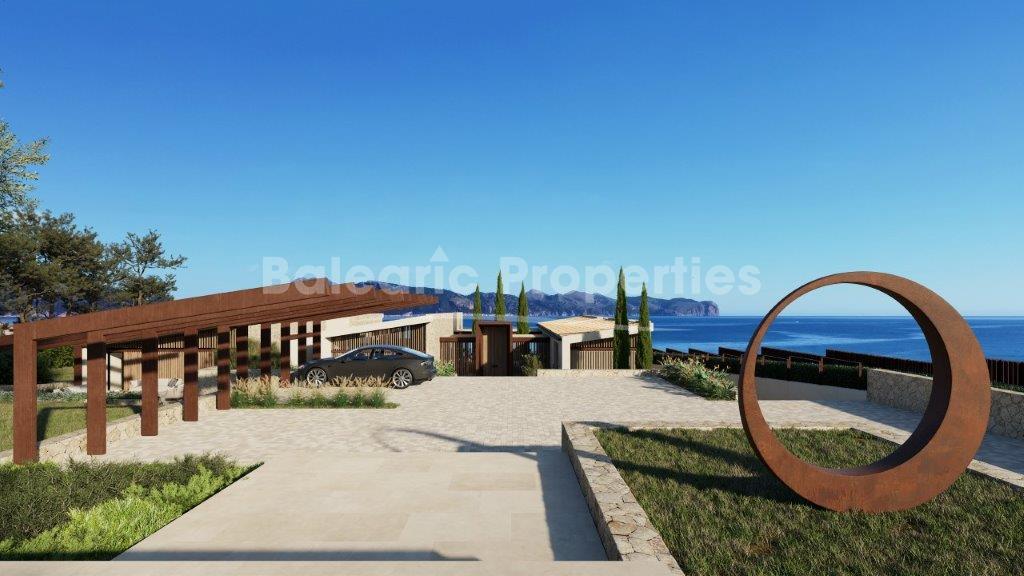 Exclusive beachfront villa project for sale in Alcudia, Mallorca