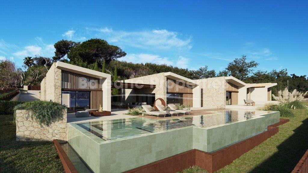 Exclusive beachfront villa project for sale in Alcudia, Mallorca