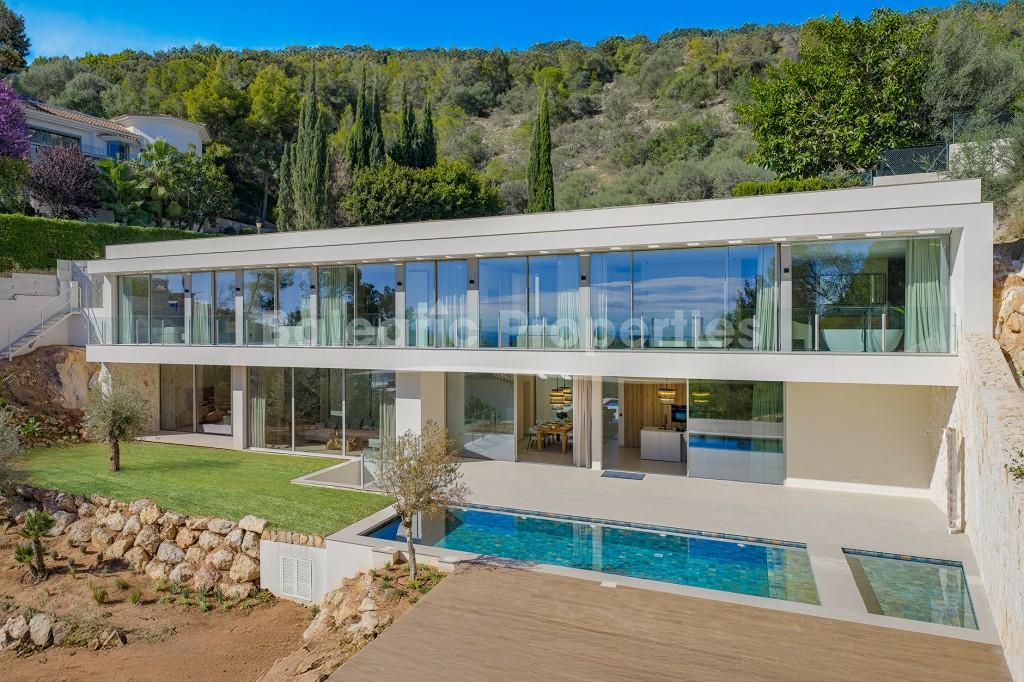 Designer villa with sea views for sale in Portals Nous, Southwest Mallorca