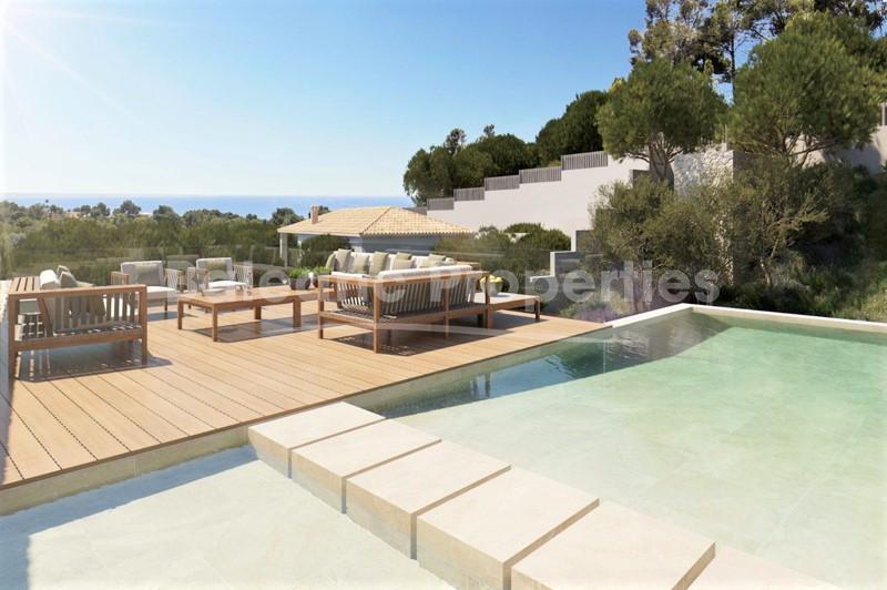 Brand new designer villa with sea views for sale in Portals Nous, Mallorca