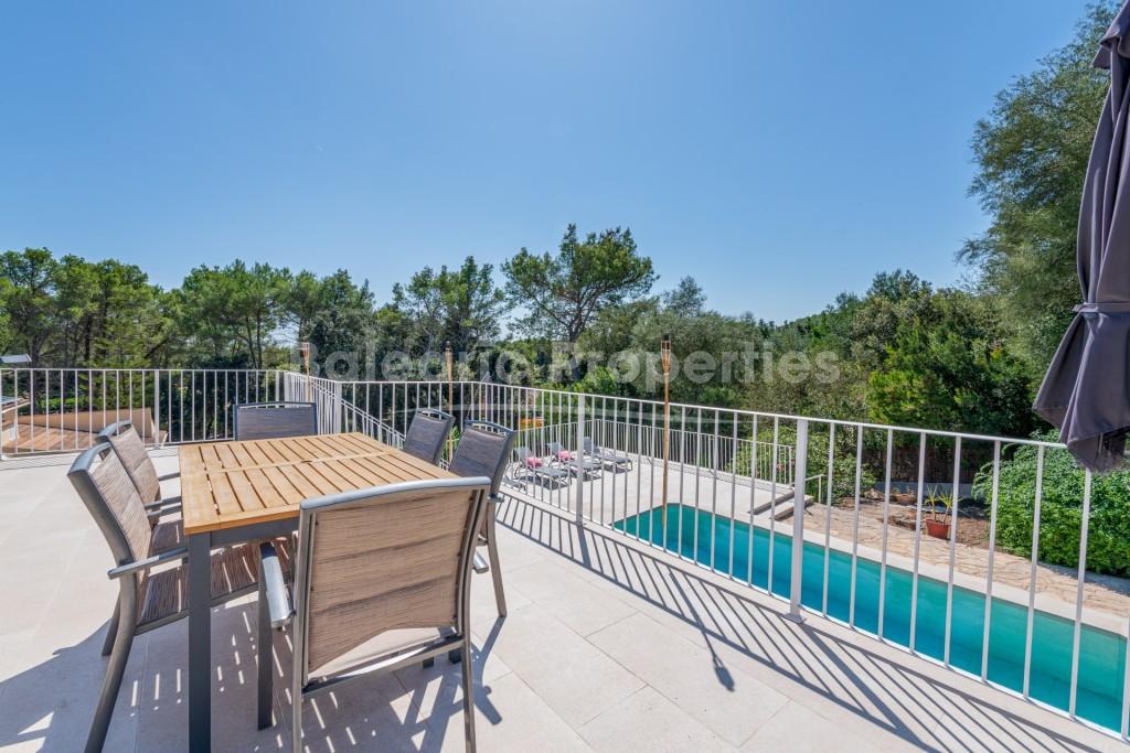 Attractive villa with large garden and pool for sale close to Pollensa, Mallorca