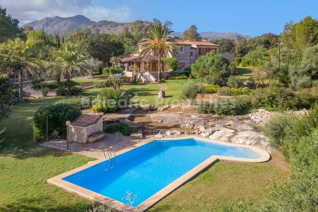 Wonderful luxury finca for sale in a privileged area of Pollensa, Mallorca