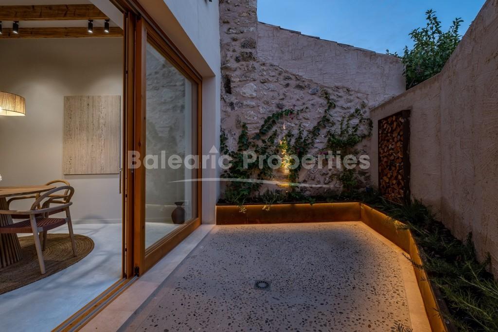 Renovated mountain view town house for sale in Mancor de la Vall, Mallorca