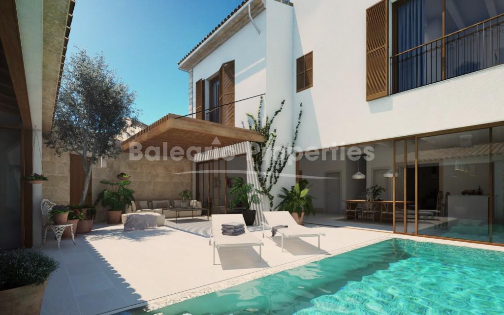 Elegant new town house with pool for sale in Ses Salines, Mallorca