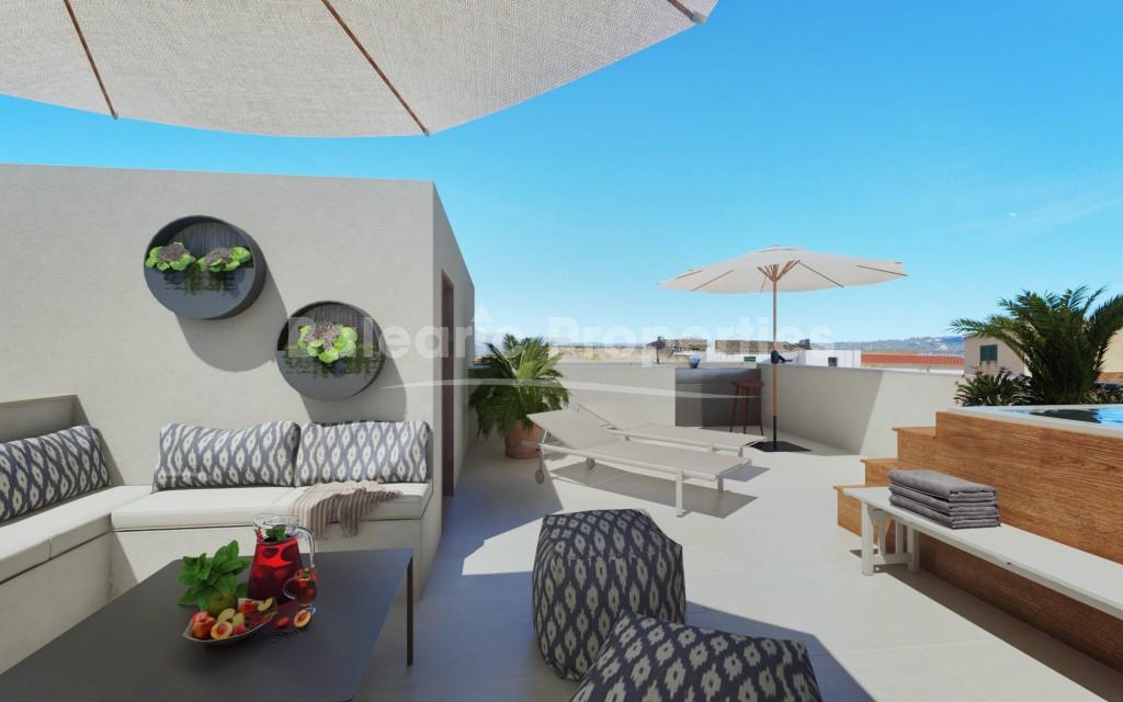 Proyecto con licencia de elegante casa nueva con piscina en venta en Ses Salines, Mallorca
