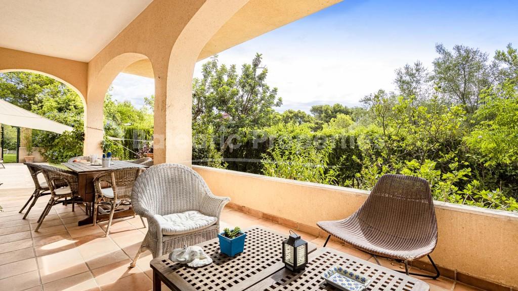 Garden apartment with large terrace for sale in Portals Nous, Mallorca