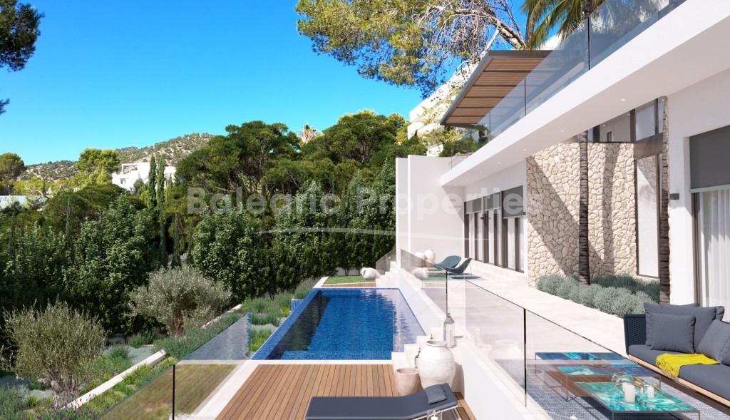 Villa de lujo de nueva construcción en venta en la zona de Camp de Mar en Andratx, Mallorca